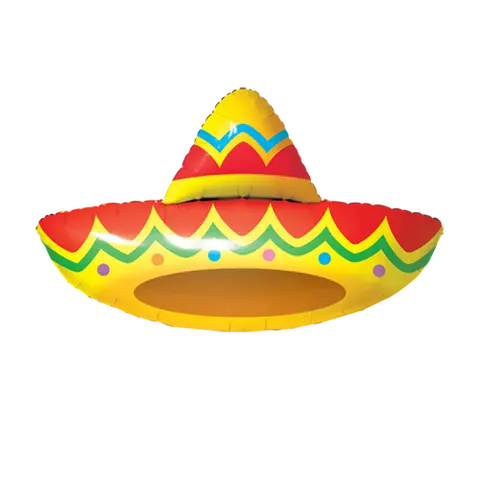 Sombrero Hat Shape Foil Balloon