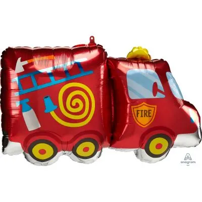 Fire Truck Shape Foil Balloon