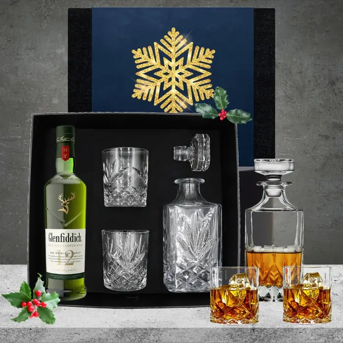 Glenfiddich Whiskey Decanter Christmas Hamper