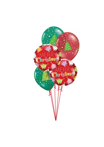 Merry Christmas Colourful Trees Bouquet