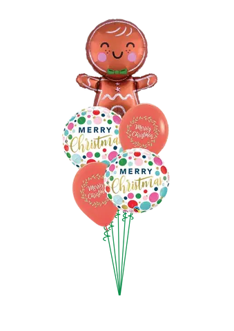 Gingerbread Man Merry Christmas Bouquet