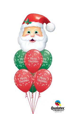 Santa's Coming To Town Balloon Bouquet