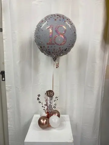Rose Gold 18 Decorated Table Stand