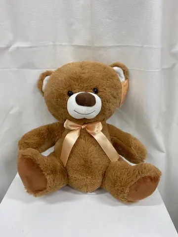 Large (30cm) Brown Teddy Bear with Satin Ribbon