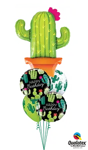 Happy Birthday Cacti Balloon Bouquet