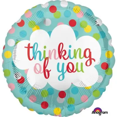 Thinking of You Spots Foil Balloon