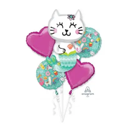 Mermaid Cat Balloon Bouquet