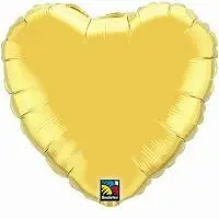Heart Metallic Gold