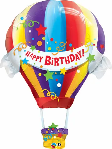 Birthday Hot Air Balloon Shape Balloon