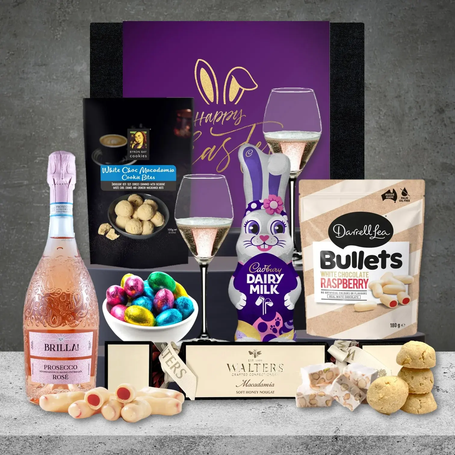 White Choc Berry &amp; Prosecco Easter Hamper