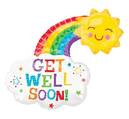 Get Well Soon Rainbow Shape