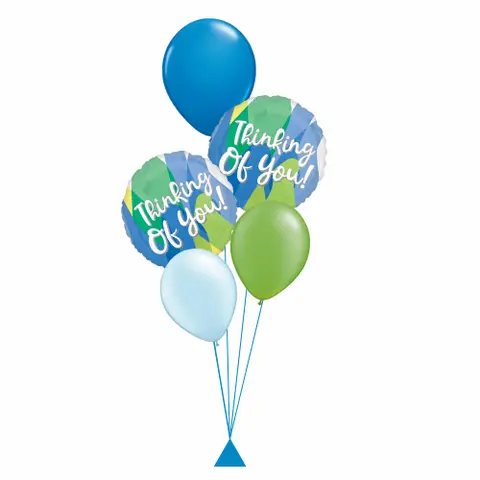Thinking of You Blues Balloon Bouquet