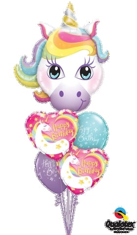 Unicorn Shape Happy Birthday Balloon Gift
