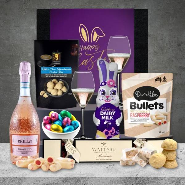 White Choc Berry Prosecco Easter Hamper