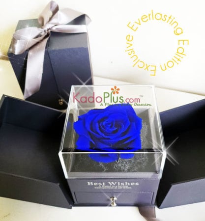 Everlasting Blue Rose Box