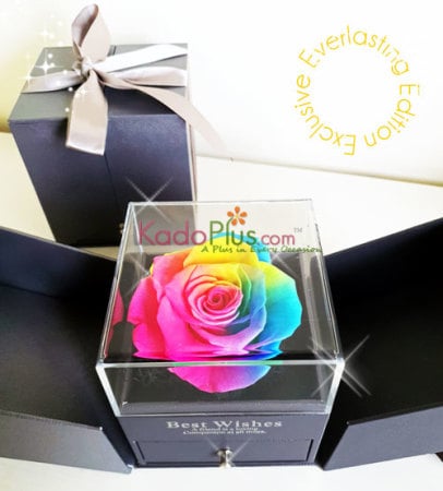 Everlasting Rainbow Rose Box
