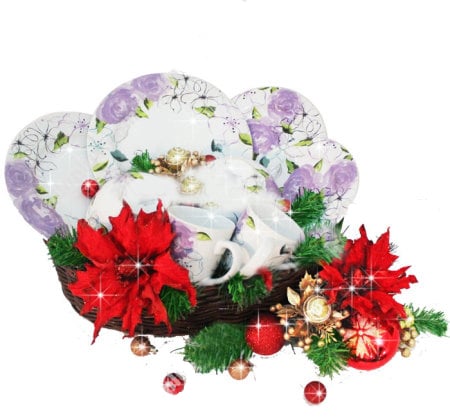 Parcel Keramik Natal: Dinner Set 9