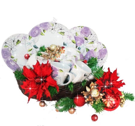 Parcel Keramik Natal: Dinner Set 8