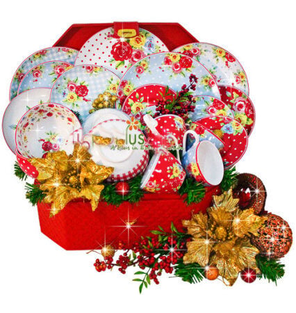 Parcel Keramik Natal: Dinner Set 4