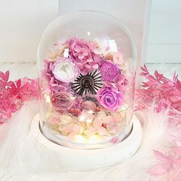 Carousel Dome Preserved Flowers
