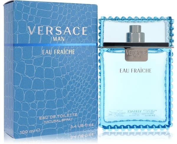 Versace Man Cologne (100 ml - Eau Fraiche Eau De Toilette Spray (Blue))