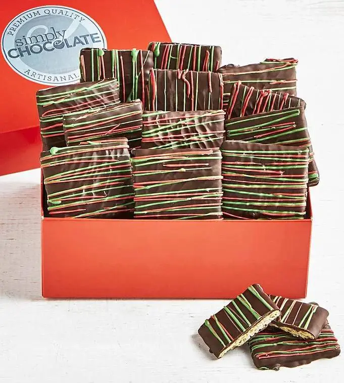 Simply Chocolate Holiday Chocolate Grahams