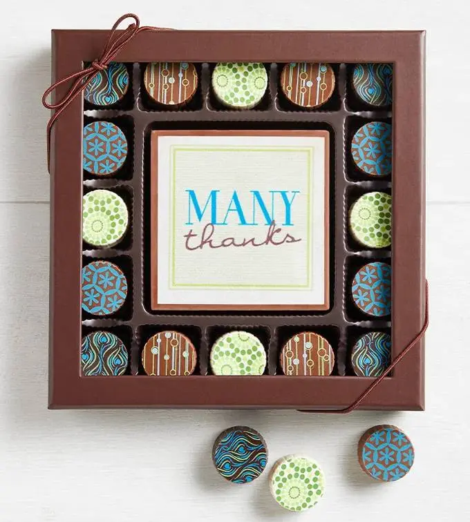 Simply Chocolate Thank You Bar & Truffles