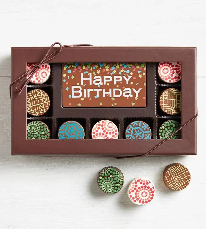 Simply Chocolate Birthday Bar & Truffles 10pc