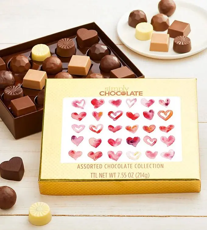 Simply Chocolate Heavenly Hearts 18pc Collection