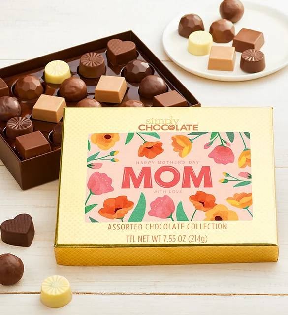 Mother's Day Flowers 18pc Chocolate Box