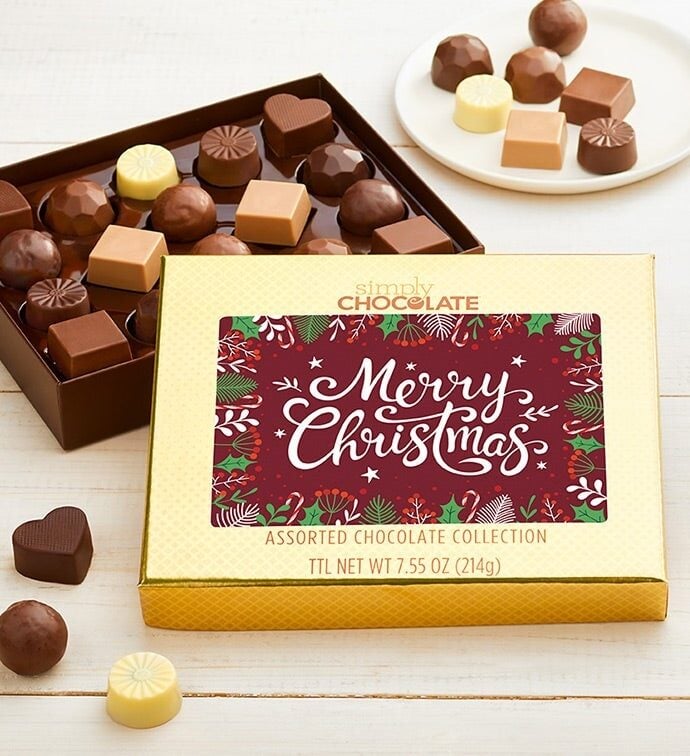 Simply Chocolate Merry Christmas 18pc Choc Box