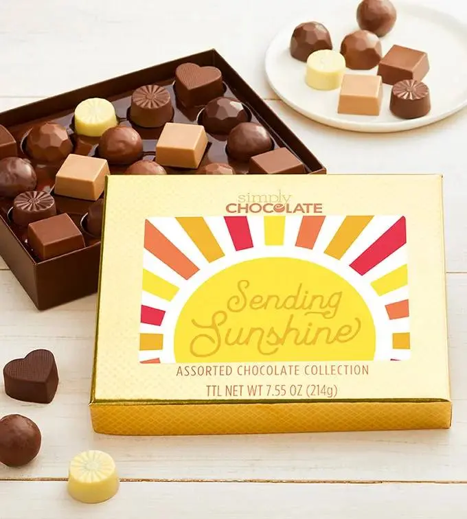Simply Chocolate Sending Sunshine 18pc Chocolate Box