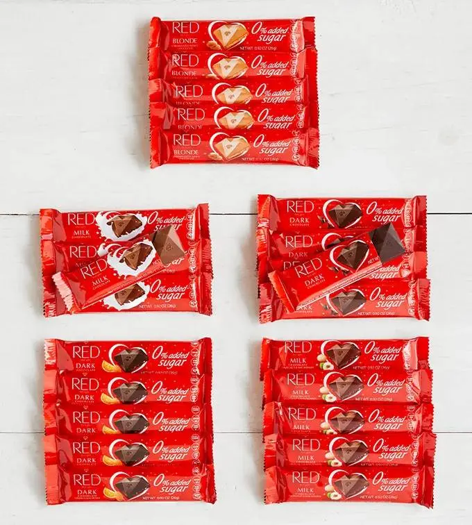 Sugar Free Chocolate Multi Flavor Chocolate Bars