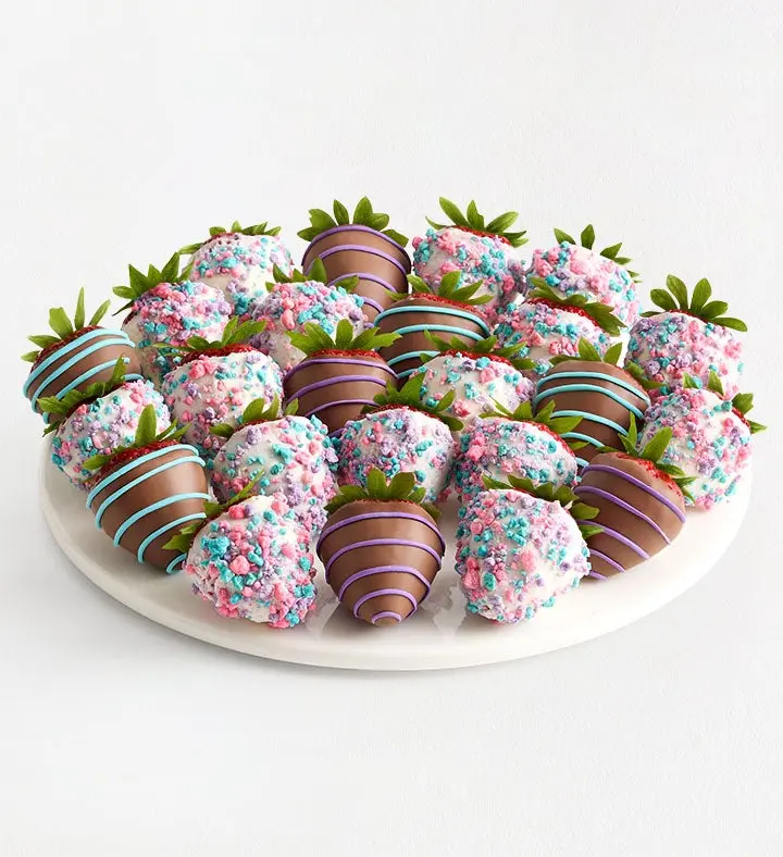 Chocolate Dipped with Cotton Candy Topping
