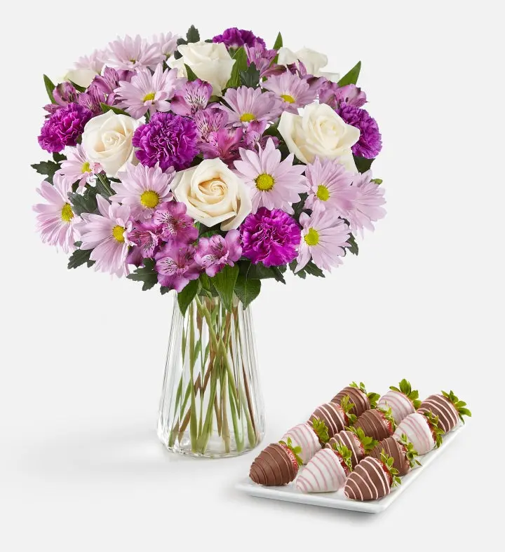 Lavender Garden & Mother's Day Drizzled Strawberries