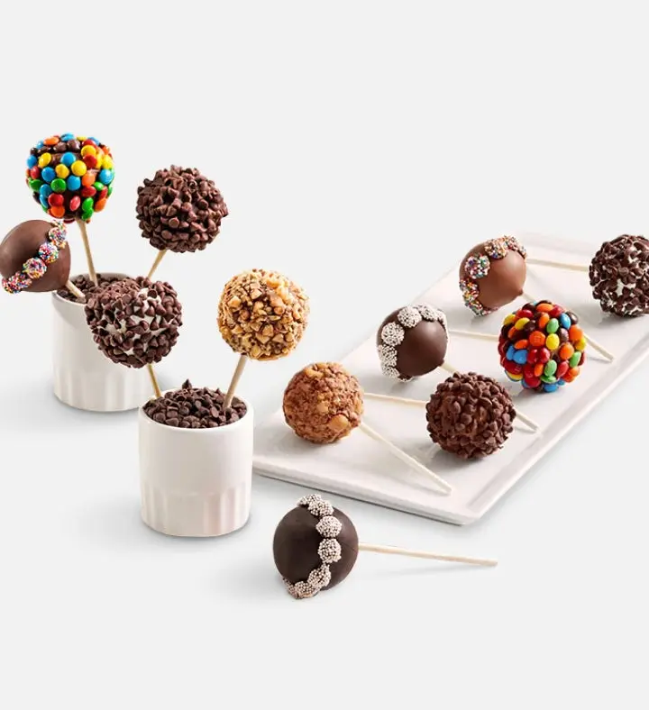 Candy Covered Cake Pops™ with Drizzled