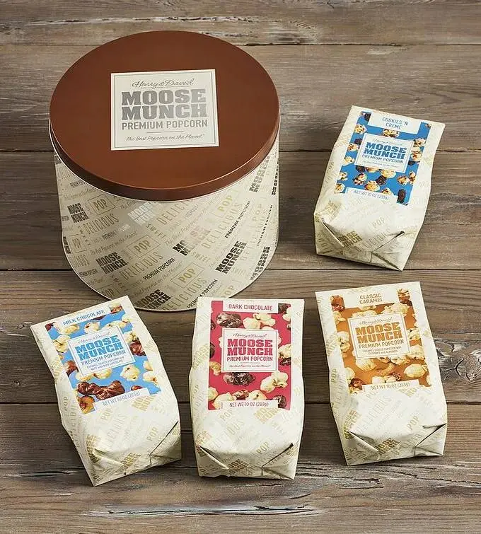Moose Munch Premium Popcorn Classic Tin