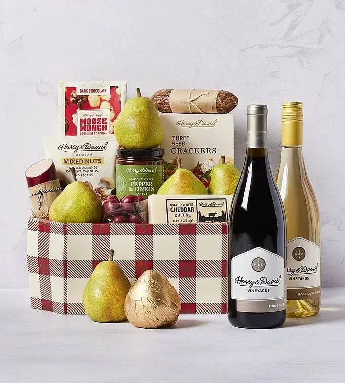 Season's Best Gift Basket with Wine