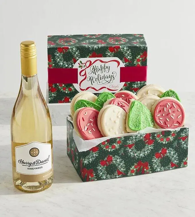 Harry & David Wine with Cheryl's Holiday Cookies