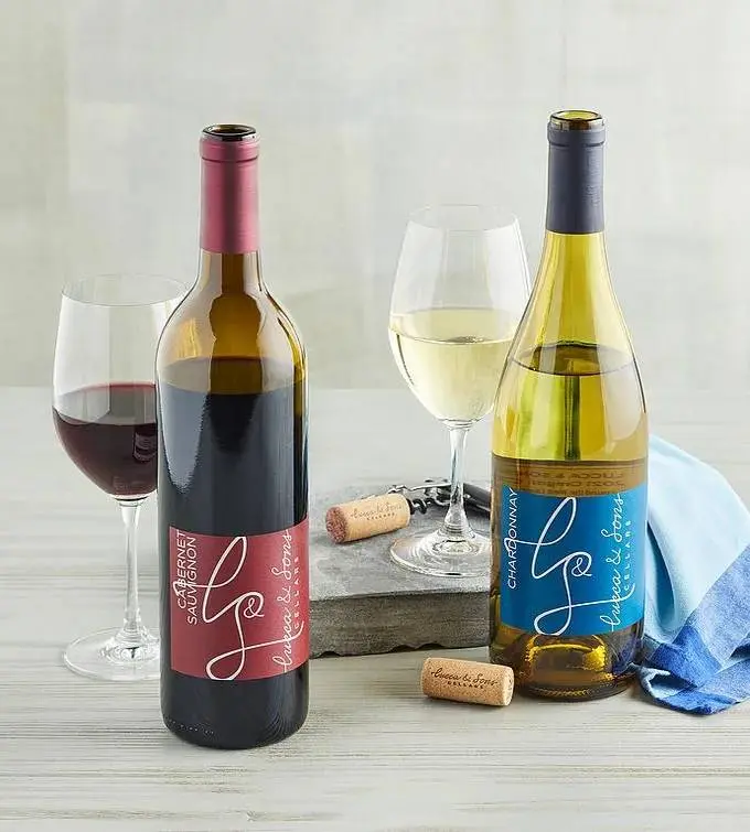 Lucca & Sons Red and White Wine Duo