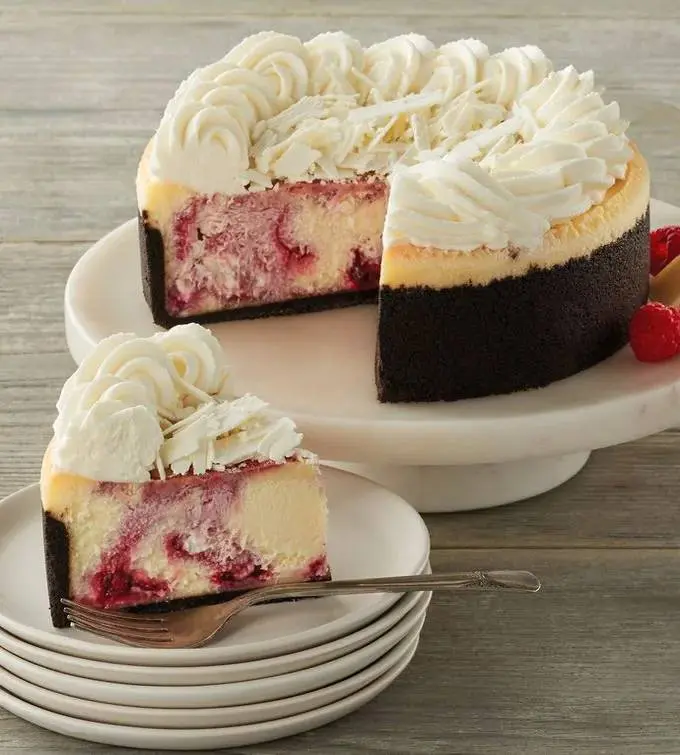 The Cheesecake Factory White Chocolate Raspberry Truffle Cheesecake - 7"