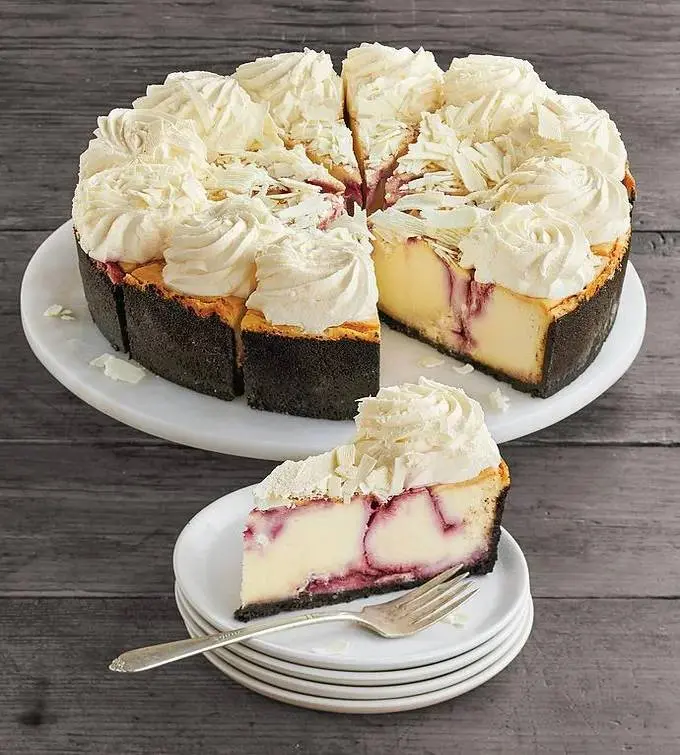 The Cheesecake Factory White Chocolate Raspberry Truffle Cheesecake - 10"