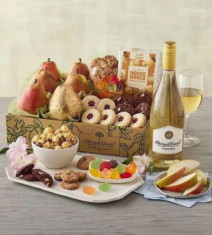 Deluxe Spring Gift Box with Wine