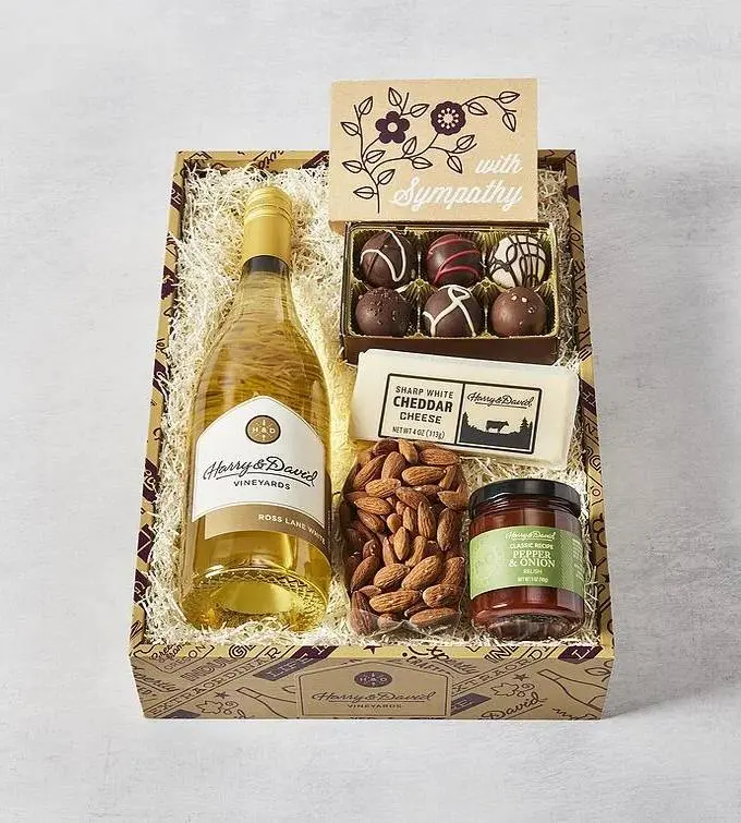 Sympathy White Wine Gift Box