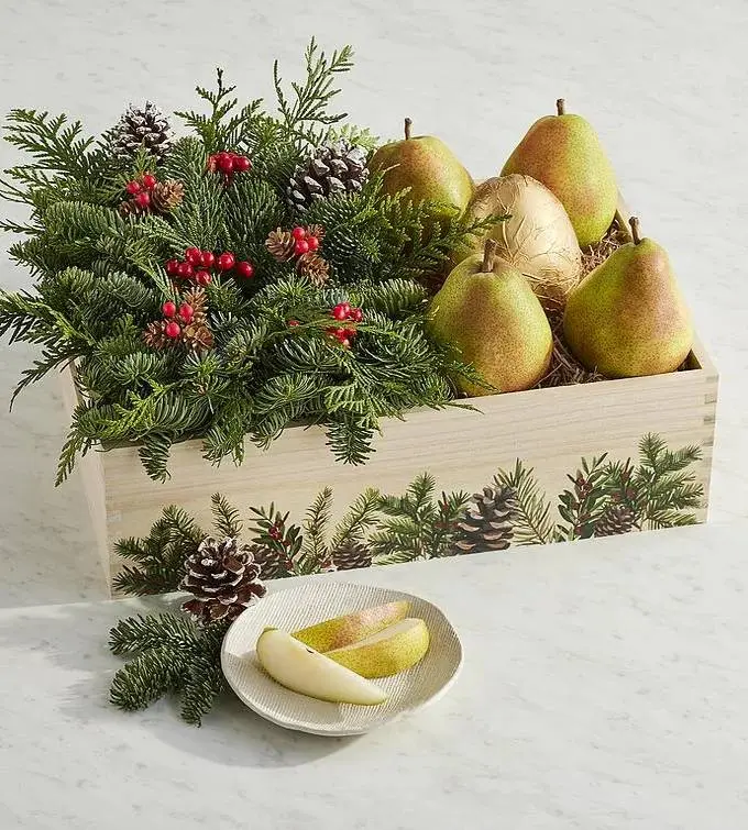 Royal Riviera Pears and Holiday Centerpiece