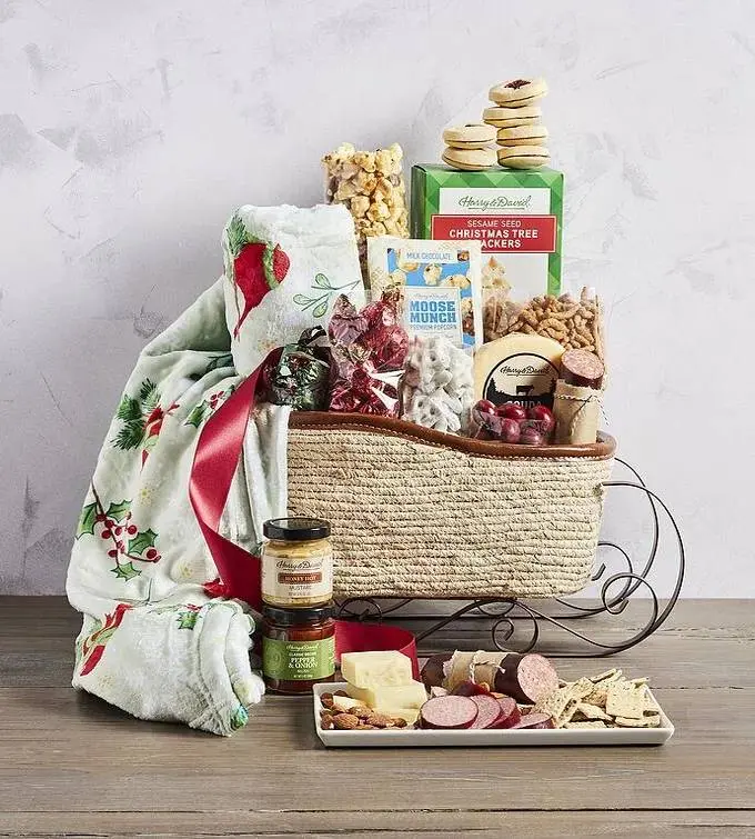 Harry & David Holiday Sweet and Savory Sleigh with Basket