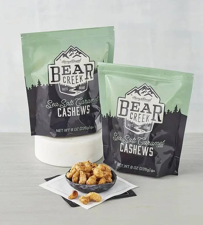 Bear Creek Nuts Sea Salt Caramel Cashews 2-Pack