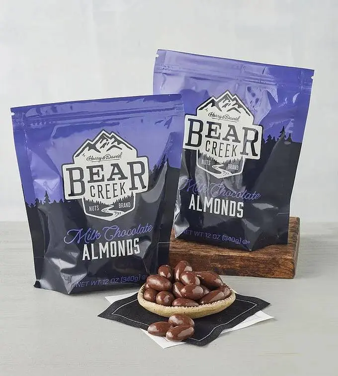 Bear Creek Nuts Milk Chocolate Almonds 2-Pack