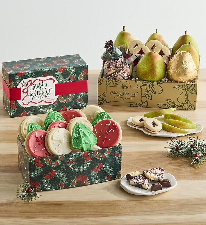 Classic Christmas Gift Box with Cheryl's® Holiday Cookies