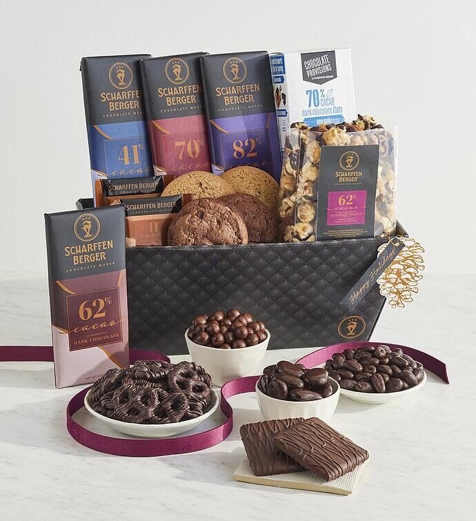 Scharffen Berger Chocolate Holiday Artisan Indulgence Gift Basket